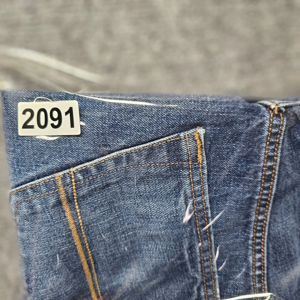Abercrombie & Fitch Mens Straight Leg Blue Jeans 30x30 1F5343 Cotton Denim